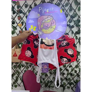 Short Blusa Tiras Pucca