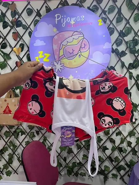 Short Blusa Tiras Pucca