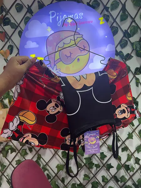 Short Blusa Tiras Mickey Mouse