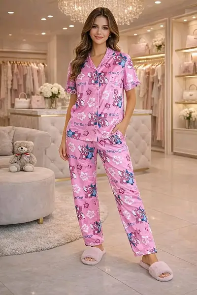 Pantalón Camiseta Botones Algodón Stitch Y Angela