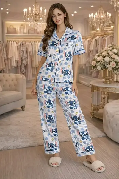 Pantalón Camiseta Botones Algodón Stitch