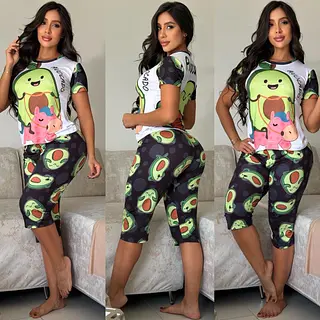 Pijama Capri Aguacate