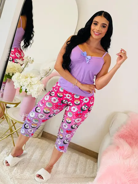 Pijama Capri Donas Gatitos