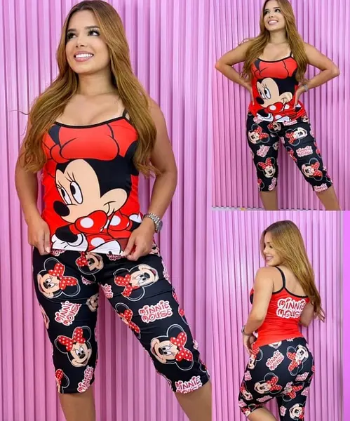 Pijama Capri Minnie Mouse