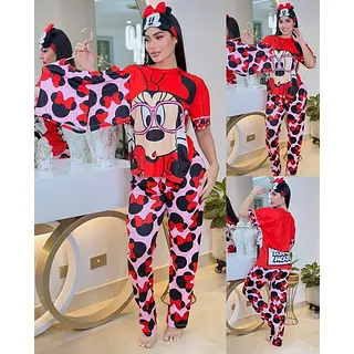 Pijama 3 Piezas Minnie Mouse
