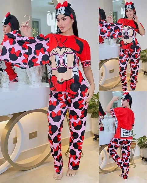 Pijama 3 Piezas Minnie Mouse