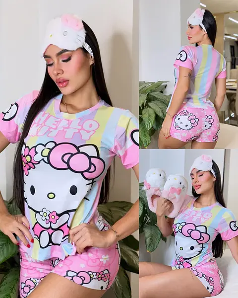 Short Camiseta Hello Kitty