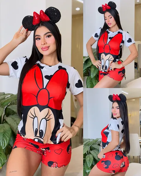 Short Camiseta Minnie Mouse